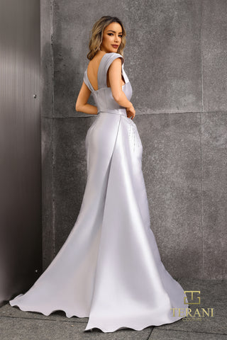 Silver evening gown 252m5342_63