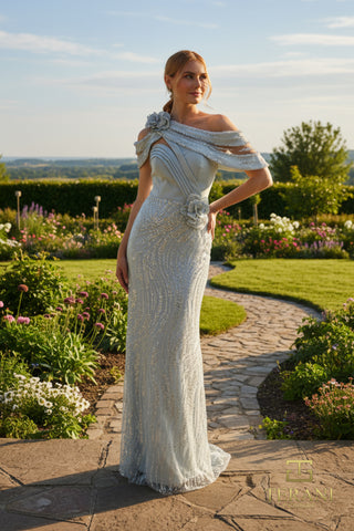 Elegant light blue gown