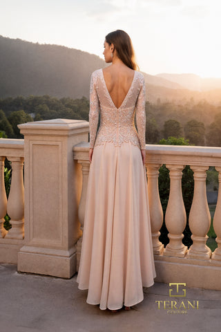 Elegant nude gown, 261m6439, back view