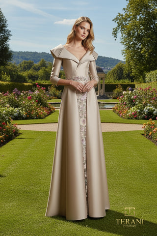 Elegant champagne gown 261m6455a