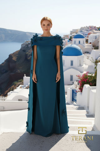 Terani dress 261m6687 on woman, Santorini background