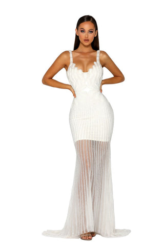 PS1999 Ivory Clear gown