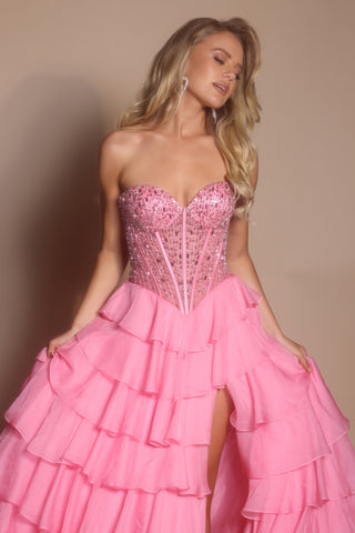 Pink formal dress PS26037