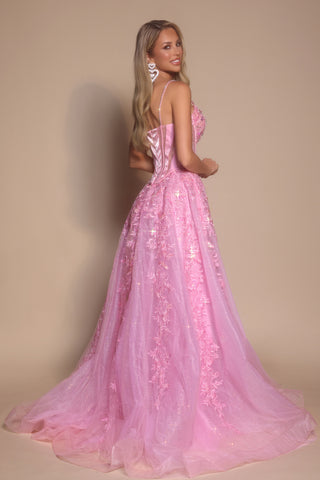 Pink formal gown PS26057-03