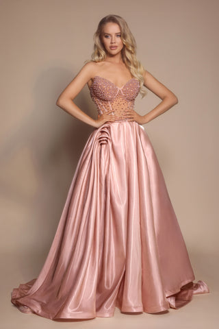 PS26240 Champagne evening gown