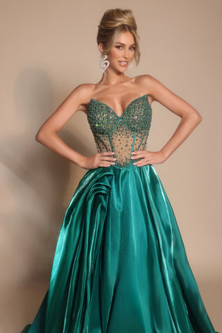 Green prom dress PS26240