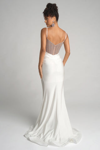 Ivory formal gown PS26285