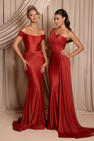 Piper Anna in red gowns