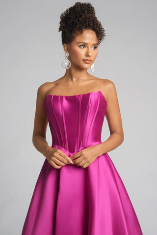 Magenta formal gown from XO124 collection