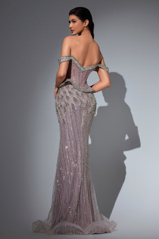 Elegant off-shoulder gown, c5c034c19na62c52e9ac05972af843e2
